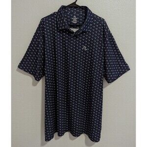 Rhoback Short Sleeve Performance Polo Men's Size 3XL Palmetto Carolina Blue